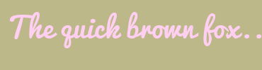 Image with Font Color FFCFF1 and Background Color BCB88A